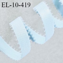 Elastique lingerie 10 mm picot haut de gamme couleur bleu ciel largeur 10 mm allongement +50%