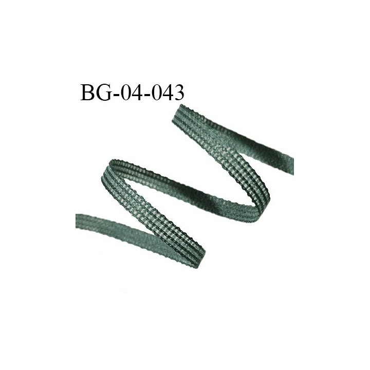 Elastique lingerie 4 mm respirant couleur vert kaki largeur 4 mm fabriqué en France allongement +180% prix au mètre