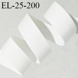 Elastique lingerie 24 mm couleur écru satiné largeur 24 mm allongement +40% prix au mètre