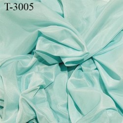 Tissu doublure très haut de gamme largeur 175 cm couleur vert lagon prix pour 10 cm de long et 175 cm de large