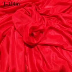 Tissu doublure très haut de gamme largeur 175 cm couleur rouge prix pour 10 cm de long et 175 cm de large