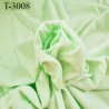 Tissu coton jersey spécial lingerie fond de culotte vert amande largeur 155 cm poids m2 135 gr prix 10 cm de long par 155 cm