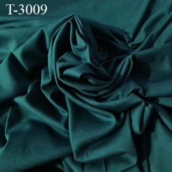 Tissu coton jersey spécial lingerie fond de culotte vert canard largeur 155 cm poids m2 135 gr prix 10 cm de long par 155 cm