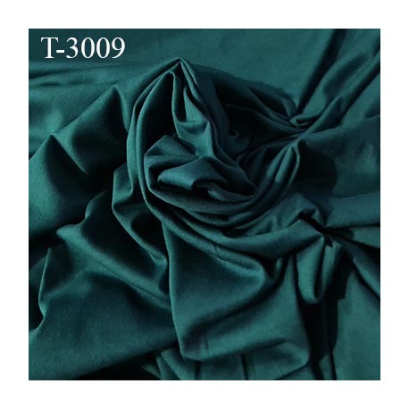 Tissu coton jersey spécial lingerie fond de culotte vert canard largeur 155 cm poids m2 135 gr prix 10 cm de long par 155 cm