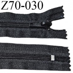 Fermeture zip 70 cm séparable couleur noir longueur 70 cm largeur 3.2 cm glissière largeur 6 mm prix à l'unité