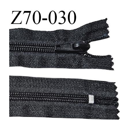 Fermeture zip 70 cm séparable couleur noir longueur 70 cm largeur 3.2 cm glissière largeur 6 mm prix à l'unité