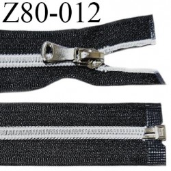 Fermeture zip 80 cm séparable haut de gamme couleur noir largeur 3.2 cm glissière séparable longueur 80 cm