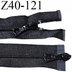 Fermeture zip 40 cm couleur noir double curseur longueur 40 cm largeur 3.2 cm zip métal largeur 6.5 mm prix à l'unité
