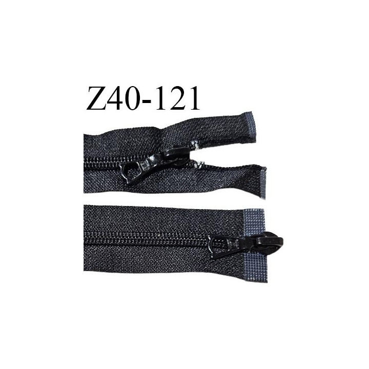 Fermeture zip 40 cm couleur noir double curseur longueur 40 cm largeur 3.2 cm zip métal largeur 6.5 mm prix à l'unité