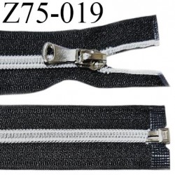 Fermeture zip 75 cm séparable haut de gamme couleur noir largeur 3.2 cm glissière séparable longueur 75 cm