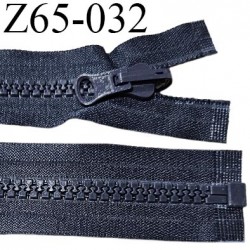 Fermeture zip 65 cm haut de gamme couleur bleu largeur 4.2 cm glissière moulée séparable longueur 65 cm