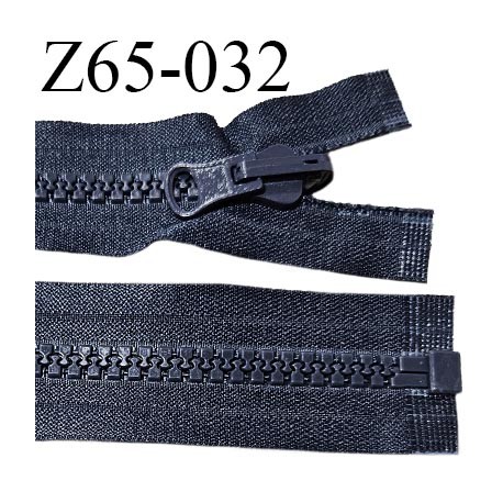 Fermeture zip 65 cm haut de gamme couleur bleu largeur 4.2 cm glissière moulée séparable longueur 65 cm