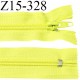 Fermeture zip 15 cm couleur jaune fluo non séparable largeur 2.7 cm glissière nylon largeur 4.5 mm longueur 15 cm prix à l'unité