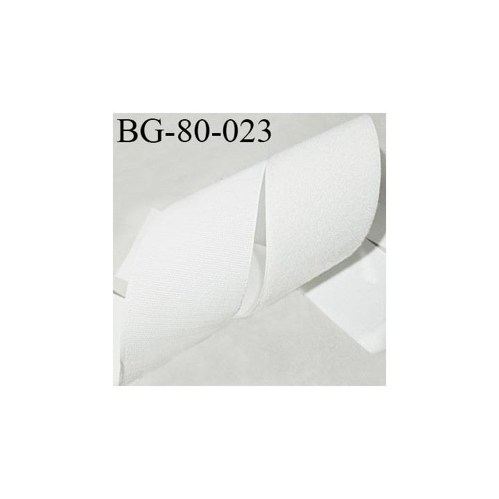 Scratch type velcro à coudre couleur naturel largeur 80 mm les 2 faces prix au mètre vous prenez la longueur que vous voulez