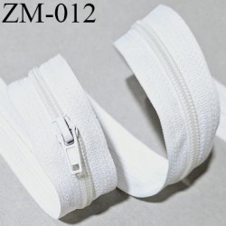 Fermeture zip au mètre couleur naturel largeur 27 mm largeur du zip nylon 5 mm 1 curseur pour 1 mètre