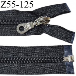 Fermeture zip 55 cm séparable couleur noir largeur 32 mm zip glissière nylon largeur 6.5 mm longueur 55 cm prix à l'unité