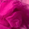 Marquisette tulle spécial lingerie haut de gamme 100% polyamide couleur pivoine ou fuschia largeur 150 cm prix pour 10 cm