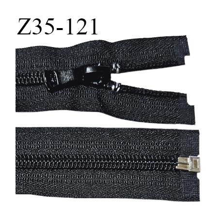Fermeture 35 cm couleur noir séparable largeur 3.2 cm zip nylon largeur 6.5 mm longueur 35 cm prix à la pièce