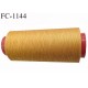 Cone 2000 m fil Polyester n° 80 couleur ocre longueur 2000 mètres fil européen bobiné en France certifié oeko tex