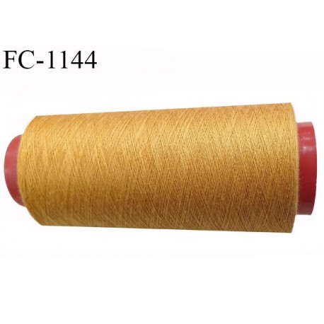 Cone 5000 m fil Polyester n° 80 couleur ocre longueur 5000 mètres fil européen bobiné en France certifié oeko tex