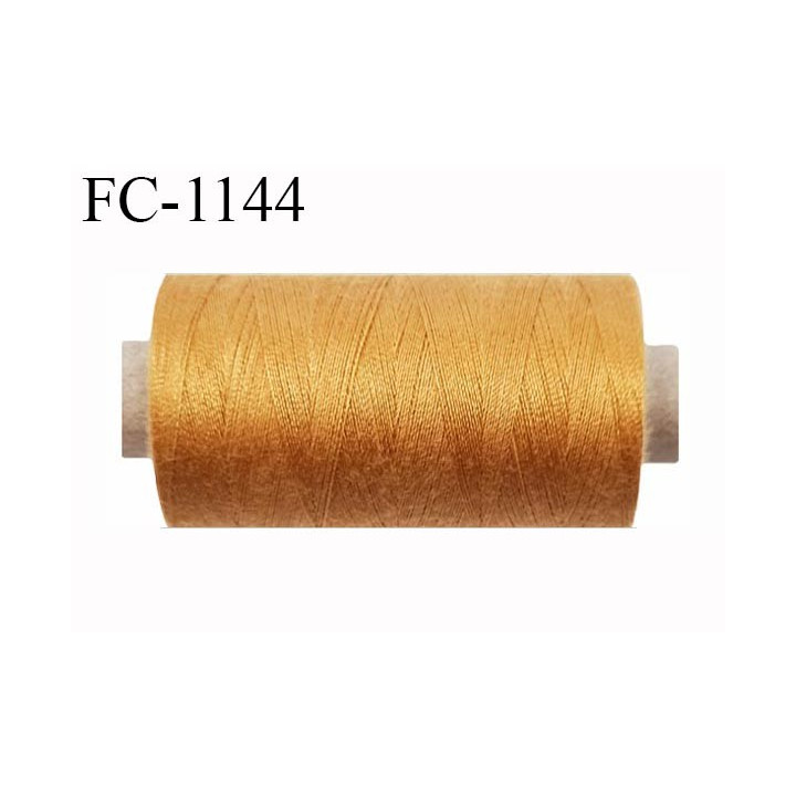 Bobine 1000 m fil Polyester n° 80 ocre 1000 mètres fil européen bobiné en Europe ou France certifié oeko tex