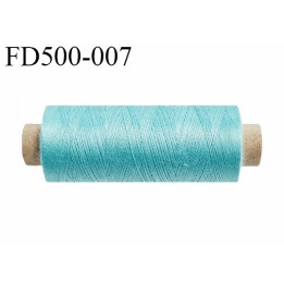 Destockage Bobine 500 m fil Polyester n° 120 couleur bleu lagon 500 mètres bobiné en  France
