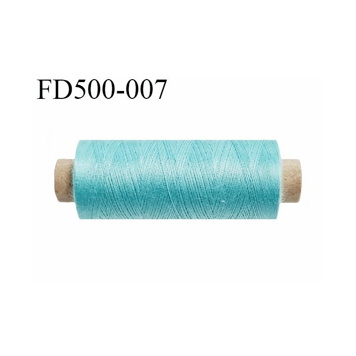 Destockage Bobine 500 m fil Polyester n° 120 couleur bleu lagon 500 mètres bobiné en  France