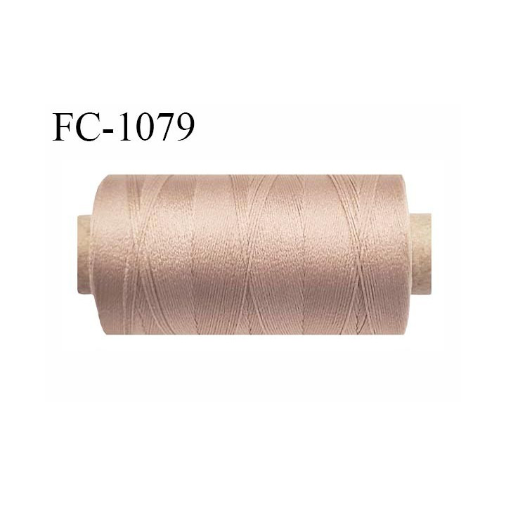 Bobine de 1000 m fil mousse polyamide n° 120 couleur chair foncé longueur de 1000 mètres bobiné en France