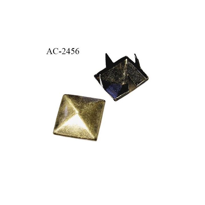 Clou à griffe en métal couleur laiton doré largeur 12 mm prix à l'unité