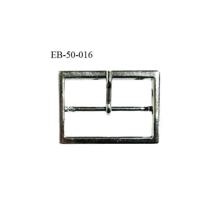 Boucle 50 mm métal couleur argent largeur extérieur 60 mm intérieur 50 mm hauteur extérieur 43 mm prix à la pièce