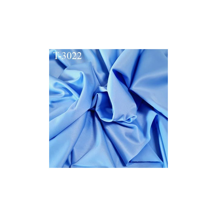 Tissu maillot de bain bleu ciel lycra élasthanne largeur 90 cm 280 grs au m2 prix pour 10 centimètres de longueur