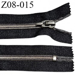 Fermeture zip 9 cm couleur noir non séparable largeur 3.2 cm glissière nylon largeur 7 mm longueur 9 cm prix à l'unité