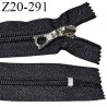 Fermeture zip 20 cm non séparable couleur noir largeur 32 mm glissière largeur 6 mm longueur 20 cm prix à l'unité