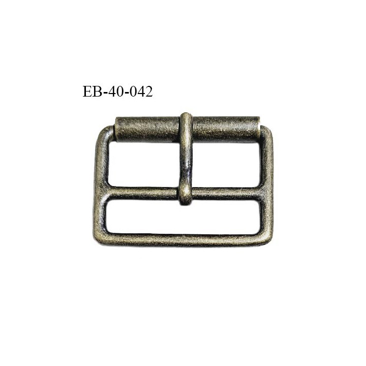 Boucle 40 mm métal couleur laiton vieilli largeur extérieur 47 mm intérieur 40 mm hauteur extérieur 34 mm prix à la pièce