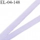 Elastique 4 mm fin spécial lingerie couleur lavande grande marque aspect velours allongement +200%  fabriqué en France