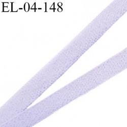 Elastique 4 mm fin spécial lingerie couleur lavande grande marque aspect velours allongement +200% fabriqué en France