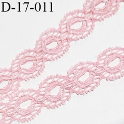 Dentelle 17 mm haut de gamme extensible couleur rose anglais dentelle fine largeur 17 mm prix au mètre