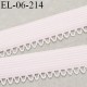 Elastique 6 mm lingerie haut de gamme fabriqué en France élastique souple couleur rose très pâle largeur 6 mm + picots 3 mm