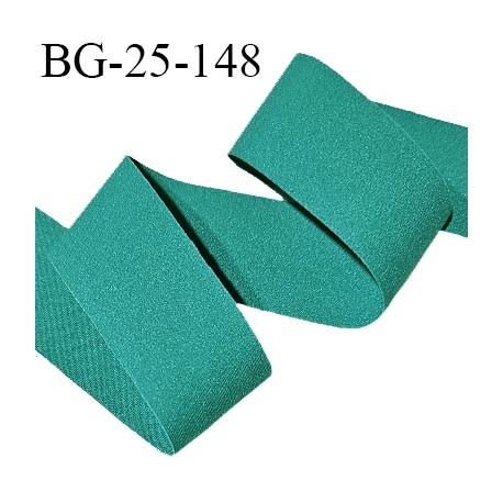 Biais à plat extensible 26 mm à plier en jersey élasthanne couleur vert largeur 28 mm prix au mètre