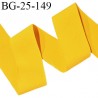 Biais à plat extensible 26 mm à plier en jersey élasthanne couleur jaune orangé largeur 28 mm prix au mètre