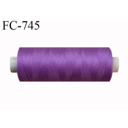 Bobine de fil 500 m mousse polyester n° 125 polyester couleur passion  longueur 500  mètres bobiné en France