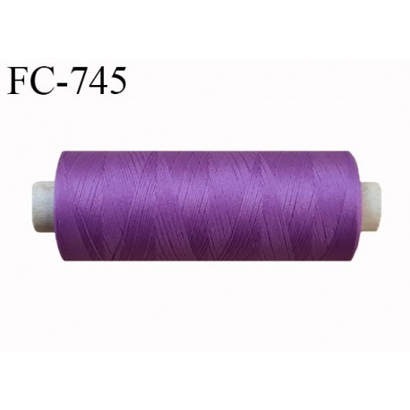 Bobine de fil 500 m mousse polyester n° 125 polyester couleur passion longueur 500 mètres bobiné en France