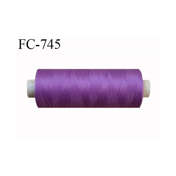 Bobine de fil 500 m mousse polyester n° 125 polyester couleur passion  longueur 500  mètres bobiné en France