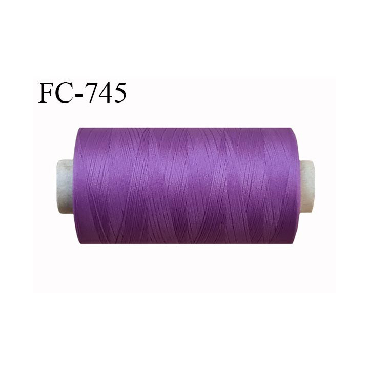 Bobine de fil 1000 m mousse polyester n° 125 polyester couleur passion  longueur 1000  mètres bobiné en France