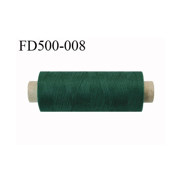 Destockage Bobine 500 m fil Polyester n° 120 couleur vert bouteille 500 mètres bobiné en  France