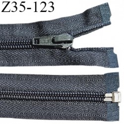 Fermeture zip 35 cm séparable couleur gris largeur 3 cm zip nylon 35 cm largeur 6.5 mm prix au mètre