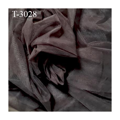 Marquisette tulle extensible dans la longueur lingerie haut de gamme 100% polyamide marron largeur 175 cm prix pour 10 cm