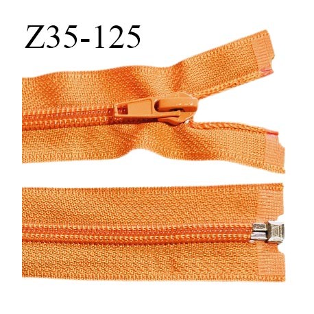 Fermeture zip 35 cm séparable couleur orange largeur 3.2 cm zip nylon 35 cm largeur 7 mm prix au mètre