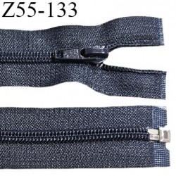 Fermeture zip 53 cm séparable couleur gris zip glissière largeur 7 mm longueur 53 cm largeur 32 mm prix à l'unité