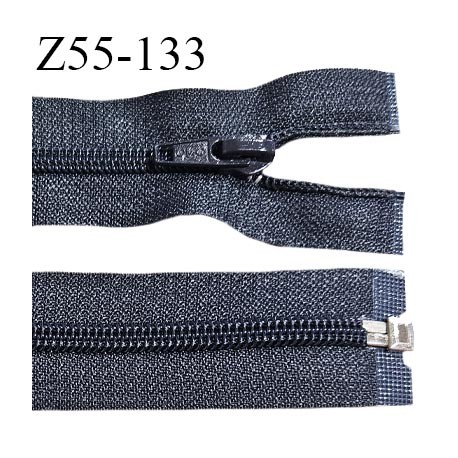 Fermeture zip 53 cm séparable couleur gris zip glissière largeur 7 mm longueur 53 cm largeur 32 mm prix à l'unité